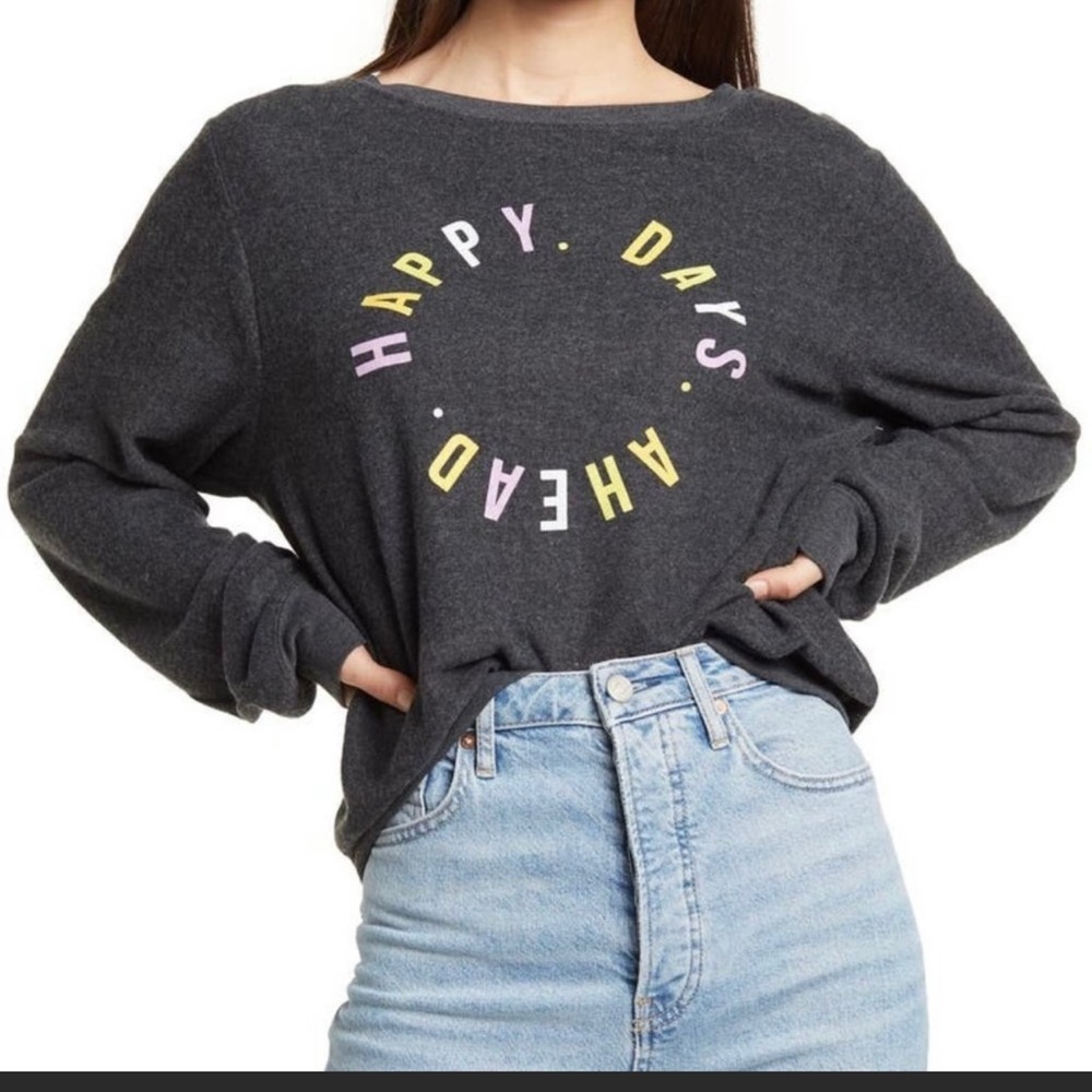 NEW WILDFOX | Happy Days Ahead Baggy Beach Jumper size M